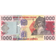 P24a Sierra Leone - 1000 Leones Year 2002